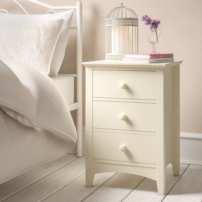 Three Posts Kingsbury 3 Drawer Bedside Table & Reviews Wayfair.co.uk
